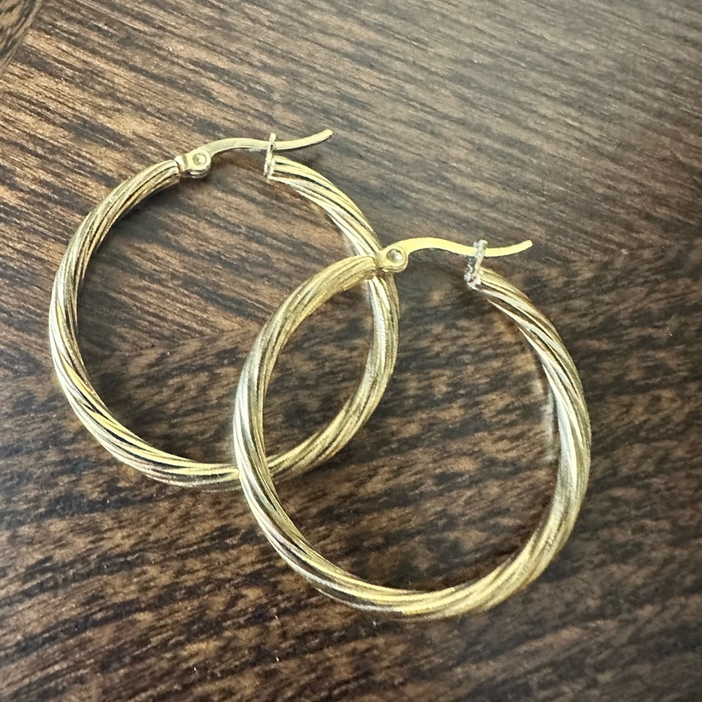 Elegant Gold Hoop Earrings